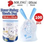 BIG roll Plastic Trash bag 100 pcs thicker bag